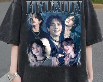 Vintage 90s Hyunjin Stray Kids T-Shirt, Unisex Comfort Colors Tee