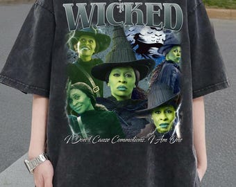 Maglietta musicale Wicked, Defy Gravity, ispirata al film Wizard