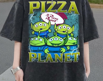 Pizza Planet Toy Story Aliens Komfortfärger T-shirt