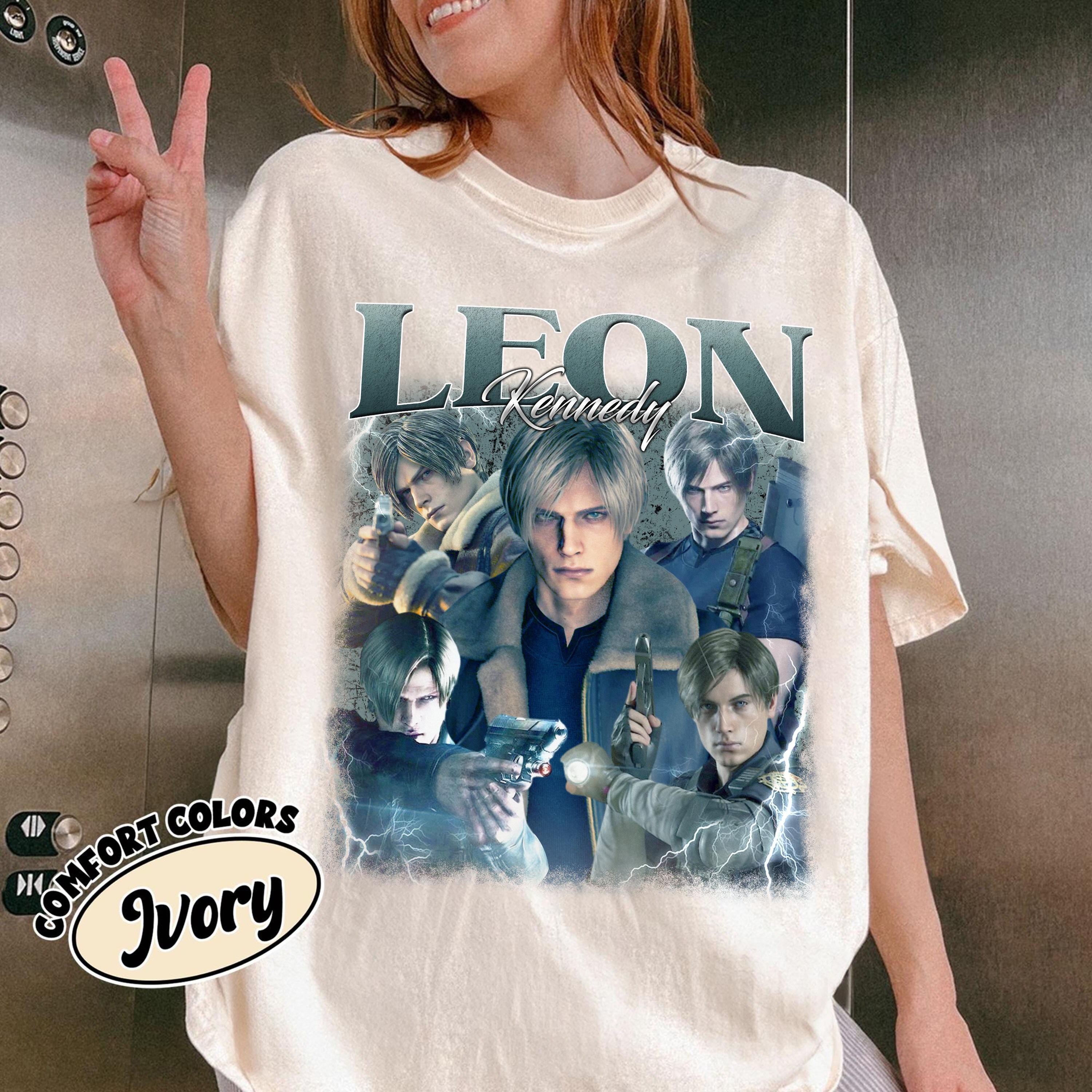 Vintage Resident Evil Leon Kennedy Graphic T-shirt, 90s Style - Etsy