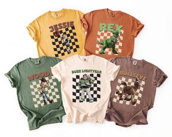 Camiseta retro de Toy Story, camiseta de vacaciones familiares de Disney