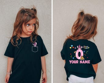 Aangepast Disney Angel-verjaardagsshirt, Kawaii Ohana-T-shirt