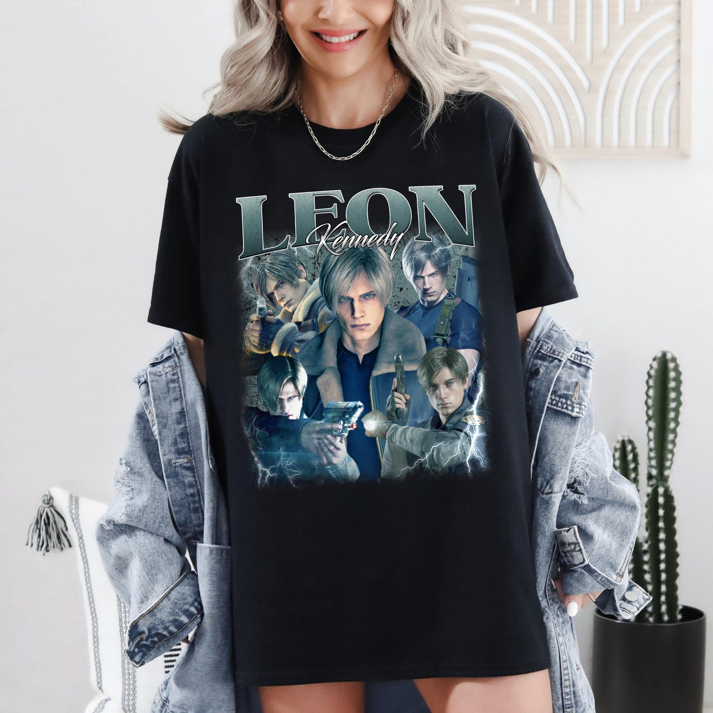 Vintage Resident Evil Leon Kennedy Graphic T-shirt, 90s Style - Etsy
