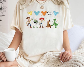 Vintage Toy Story Characters Comfort Colors Tee, Disney Pixar Shirt