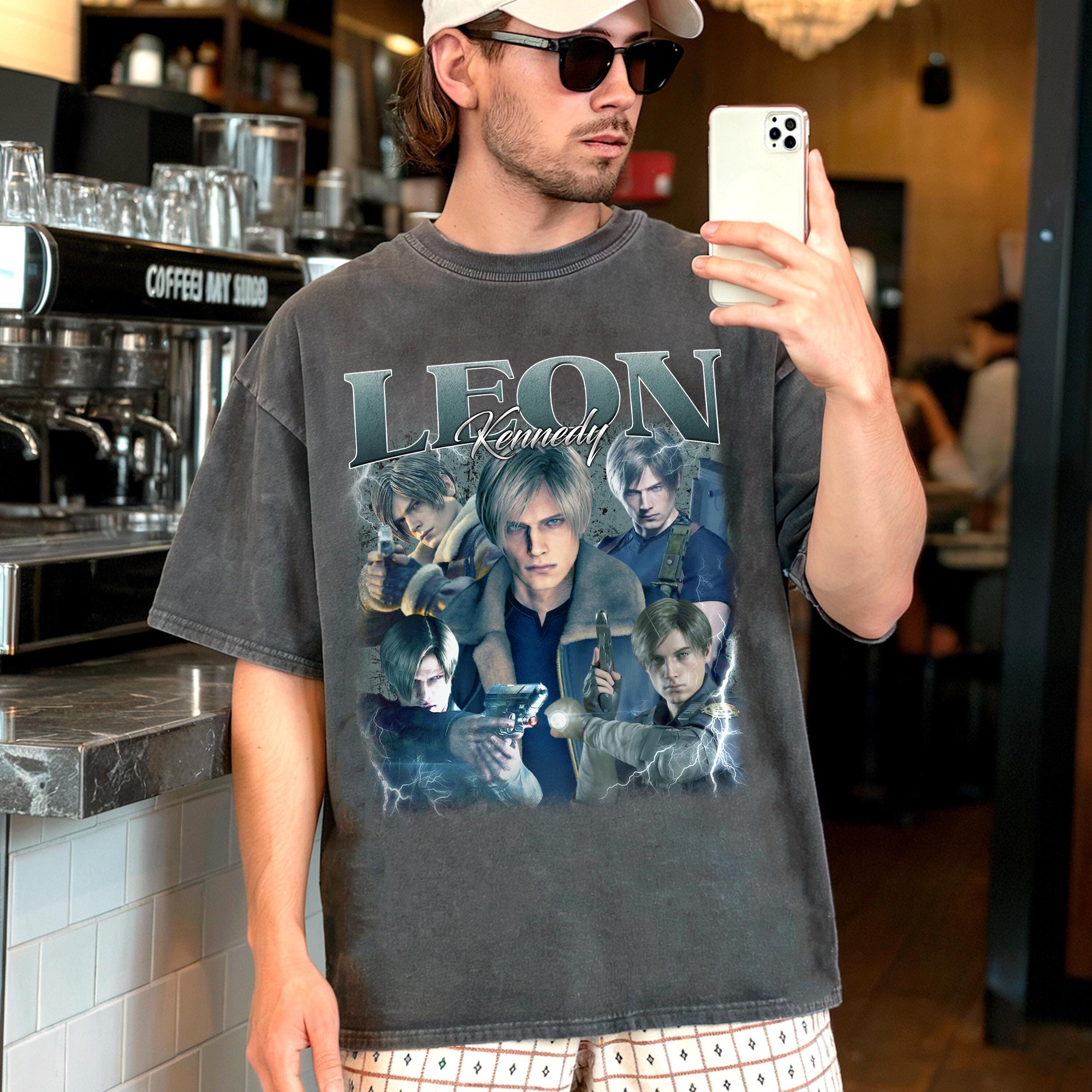 Vintage Resident Evil Leon Kennedy Graphic T-shirt, 90s Style - Etsy