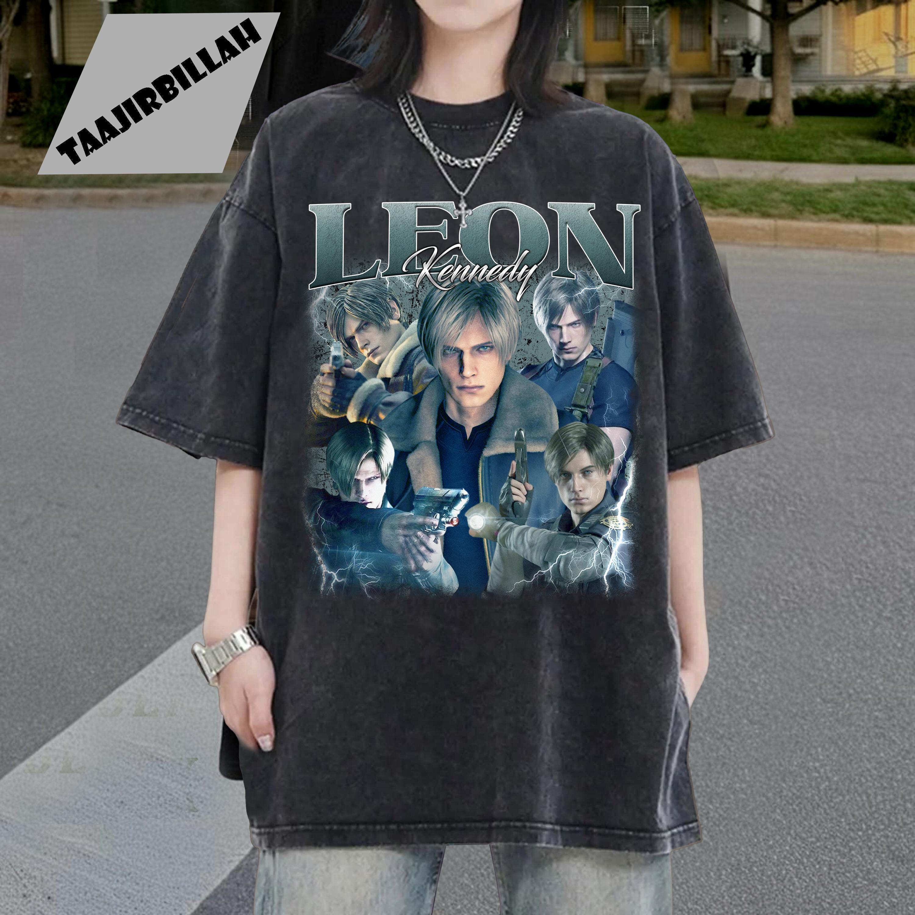 Vintage Resident Evil Leon Kennedy Graphic T-shirt, 90s Style - Etsy
