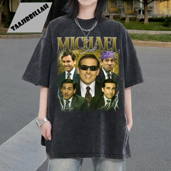 Michael Scott Bootleg T-Shirt, Vintage Office TV Show Unisex Tee