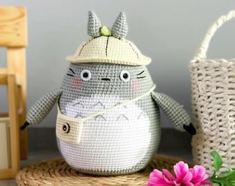 Totoro Crochet Pattern | Totoro Amigurumi Pattern | Amigurumi Totoro Pattern | My Neighbor Totoro Plush Crochet | Kids Toy Pattern | PDF