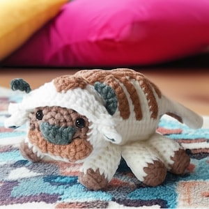 Amigurumi Appa Avatar Crochet Pattern | Crochet Appa Plush | Flying Bison Crochet Pattern | DIY Appa Amigurumi | Kids Toy | PDF File