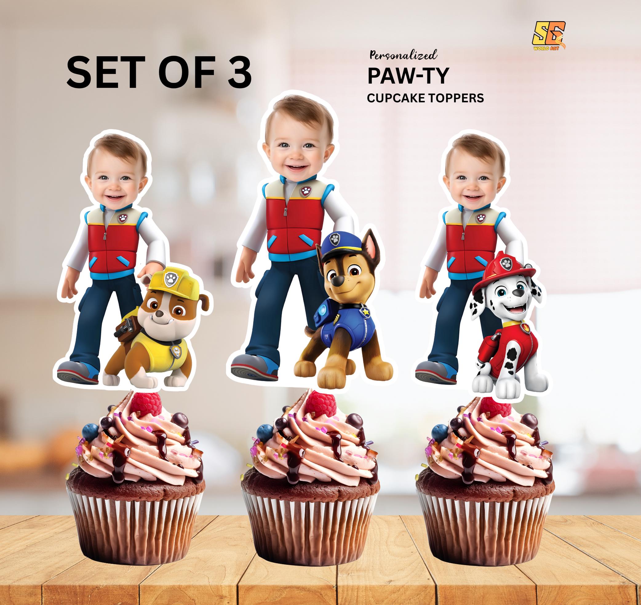 Sky Everest Paw Patrol Decorazione Torta Compleanno Paw Patrol - Disco Ostia Commestibile Skye & Everest 20 Cm Sky E Everest Torta - 8