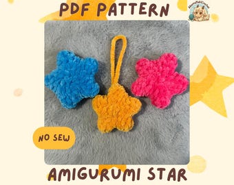 Crochet star pattern - amigurumi DIGITAL PDF