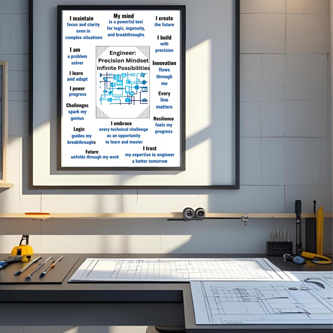 Engineer Gift | Engineer Wall Art | Engineering Decor | Digital ...