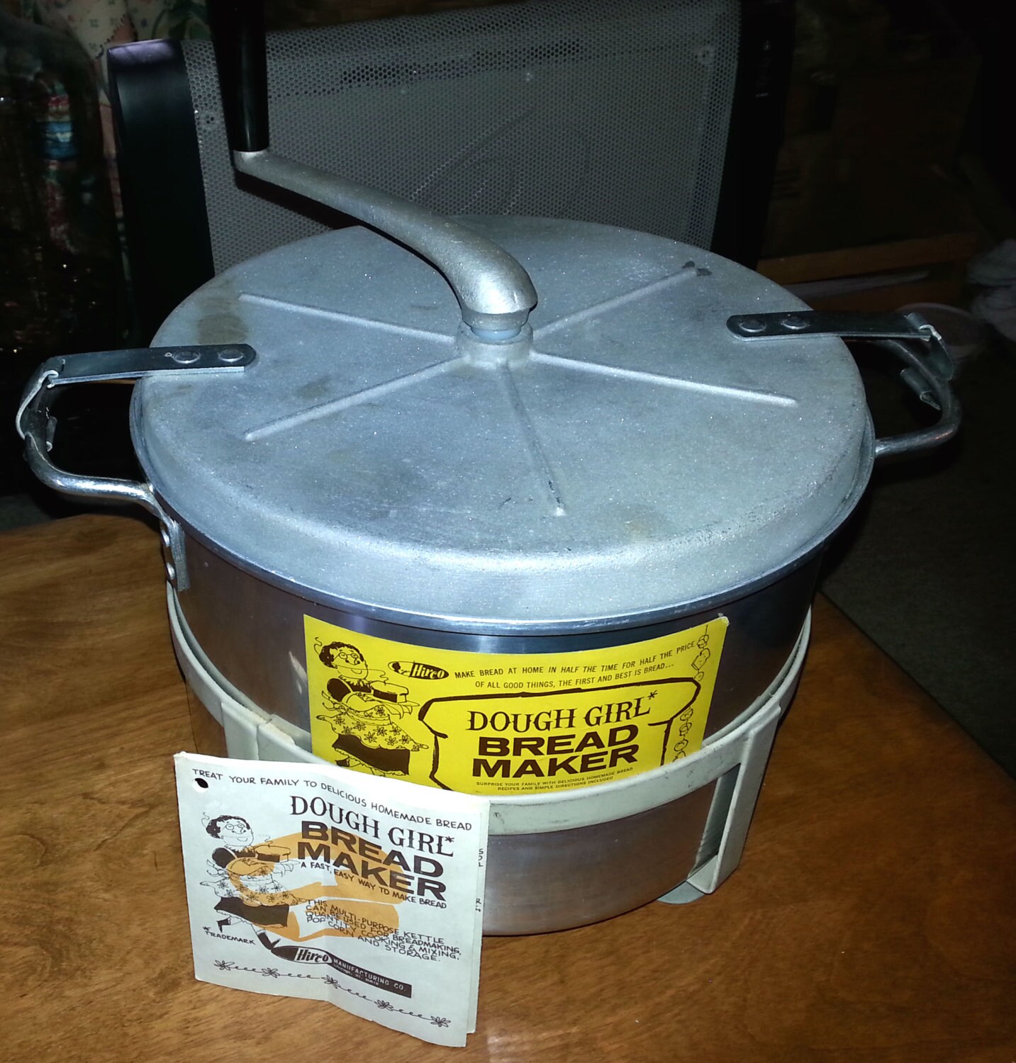 Vintage BREAD Maker DOUGH GIRL Vtg Hand Crank nonelectric Etsy