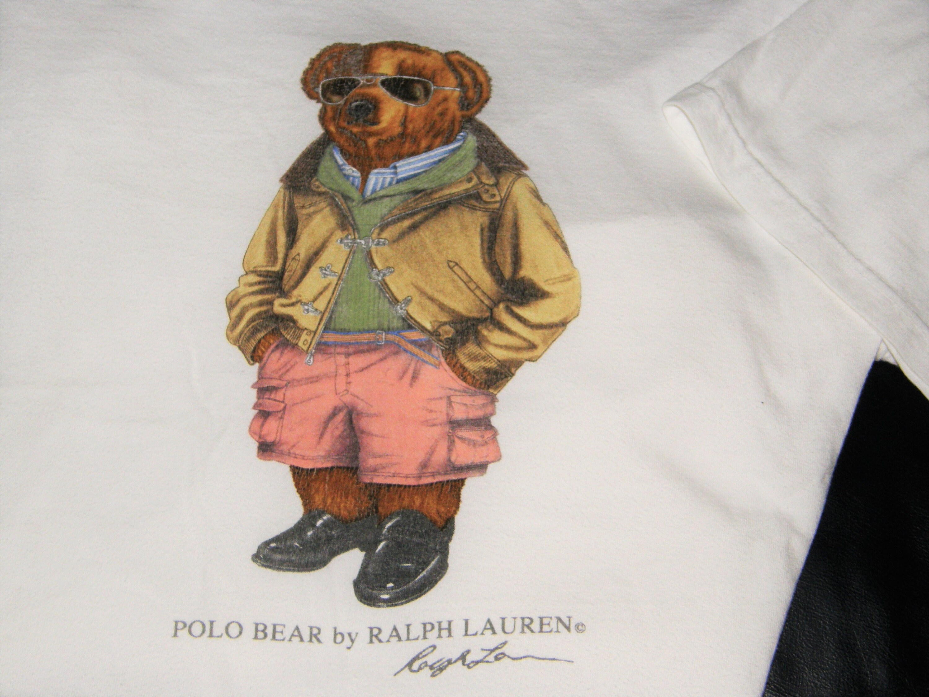 ralph lauren mens teddy bear t shirt