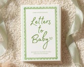 Letters to Baby Shower Activity Printable, Baby Shower Keepsake Cards, Guestbook Alternative, Sage Green Gender Neutral Shower Game, t70c