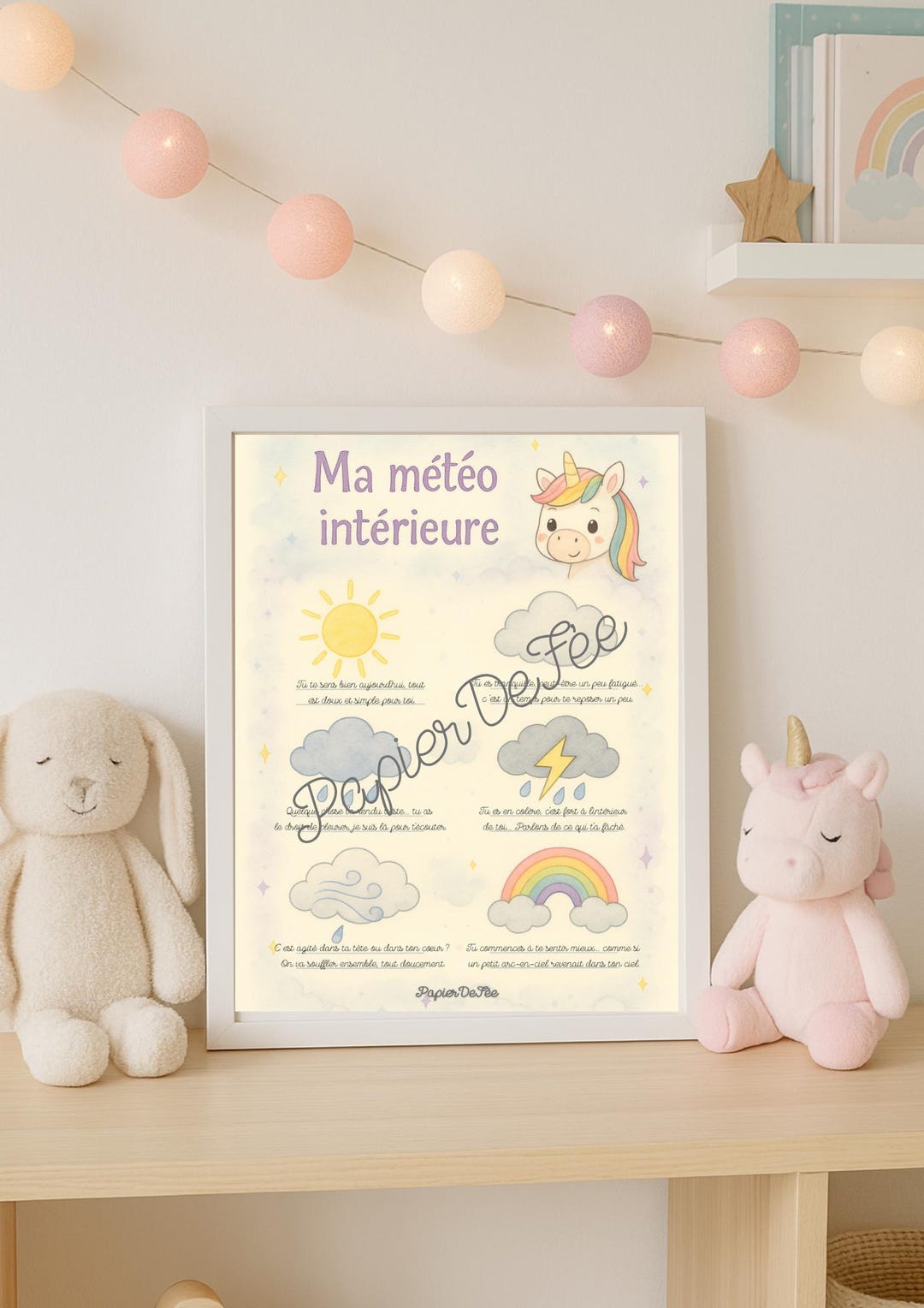 “my Inner Weather” Poster to Print | Children’s Emotions Poster ...