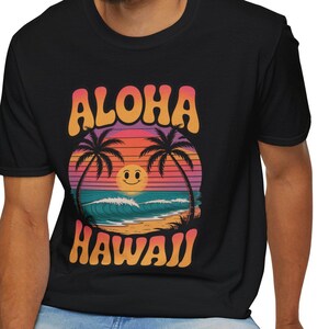 Aloha Hawaii Unisex T-Shirt | Summer Beach Shirt | Hawaiian Travel Tee | Vacation Gift | Island Vibes Shirt | Hawaii Lover Gift