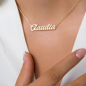 Custom Name Necklace - Personalized Gold Name Necklace for Anniversary, Christmas, Valentine’s Day & Mother’s Day Gifts