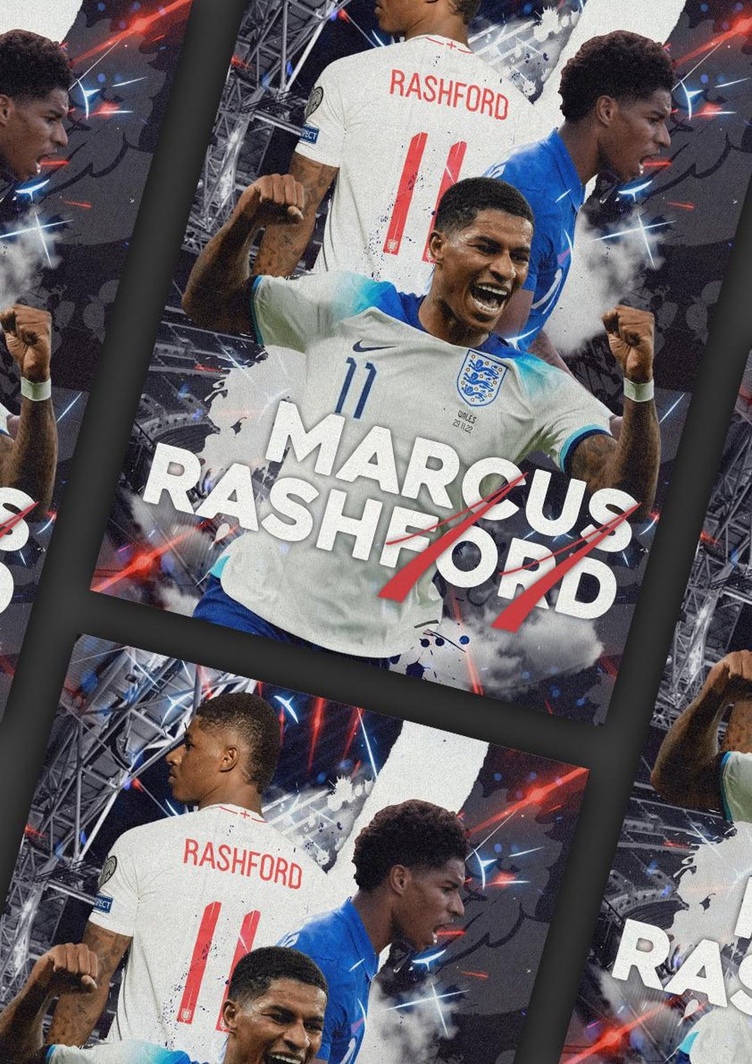 Marcus Rashford [digital File] A4 & A3 | Football Fan Prints | Poster ...