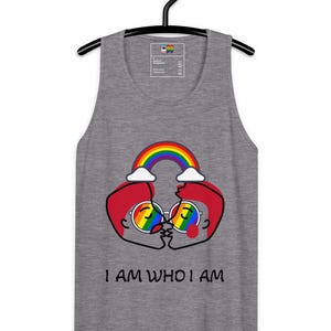 Gay Pride Tank Top Mens Premium Cotton LGBT Pride Shirt Unisex Comfort Tee Pride Gift