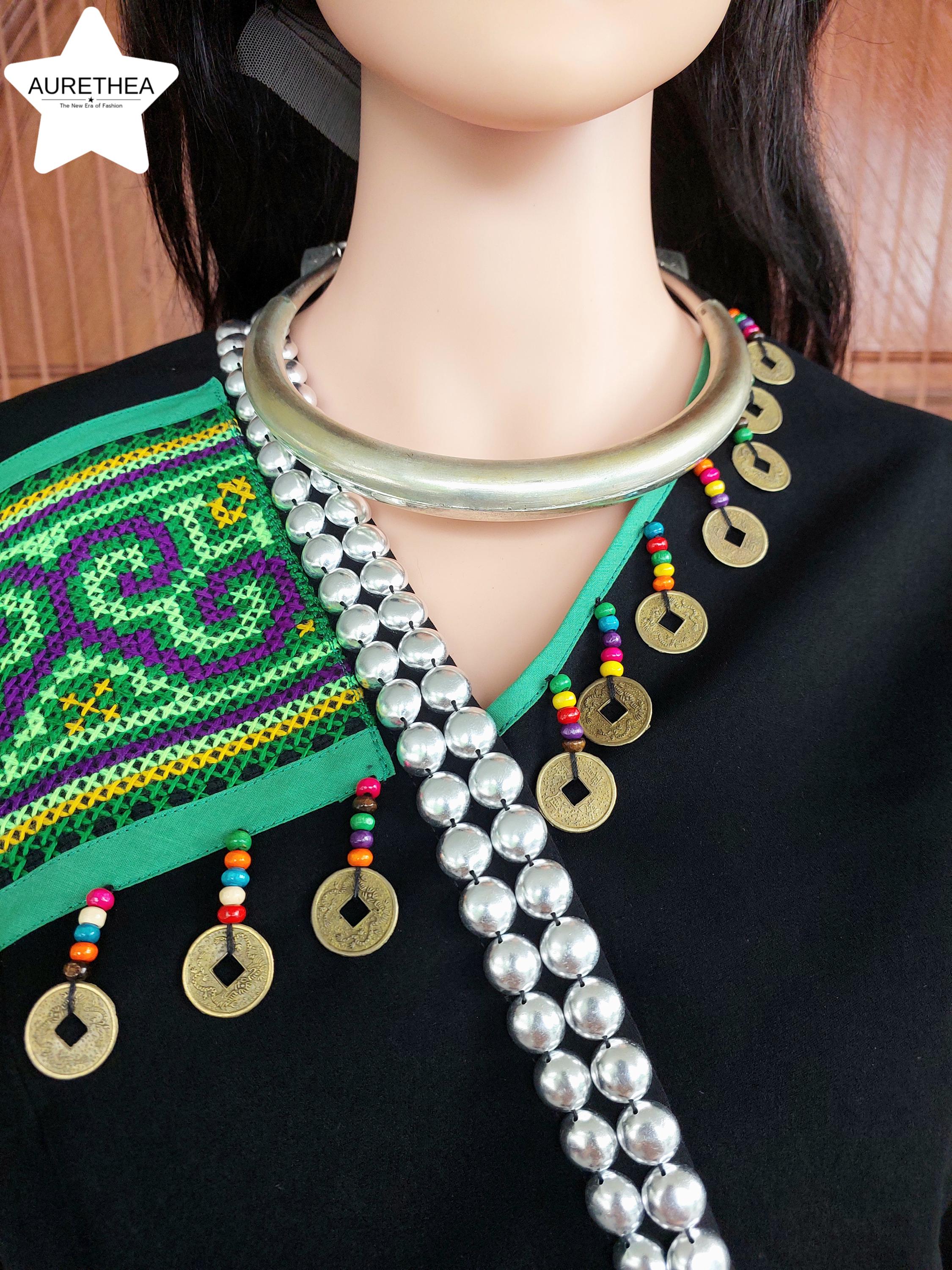 Tribal Embroidered Hmong Crop Top: Boho Festival Blouse With Coins - Etsy