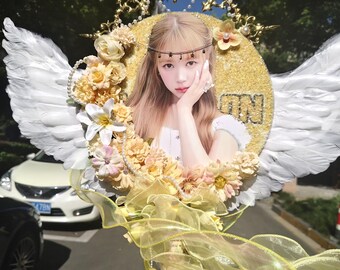Custom Kpop Fan Scepter, Handmade Fan Wand, Personalized Concert Prop, Anime Cosplay Sports Birthday Event Accessory