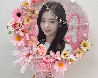 Custom Kpop Hand Fan, Personalized Photo Fan, Double Sided Concert Fan, Handmade Idol Gift, Birthday Graduation Party Prop