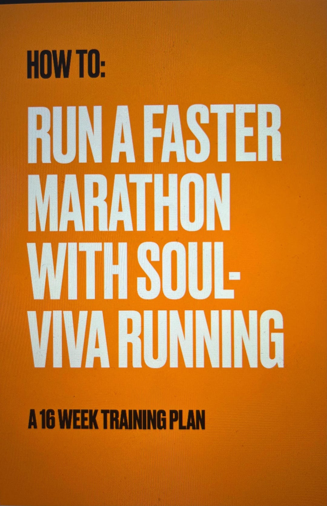 Soul-viva IGNITE Marathon Training Plan 16 Weeks - Etsy Australia