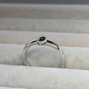 Amazing vintage blue sapphire ring 925 sterling silver handmade engagement ring halo ring promise ring birthstone gift for her anniversary