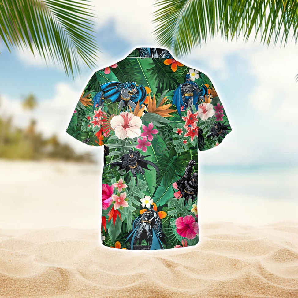 Batman Hawaiian Shirt, Superhero Aloha, Vibe Shirt