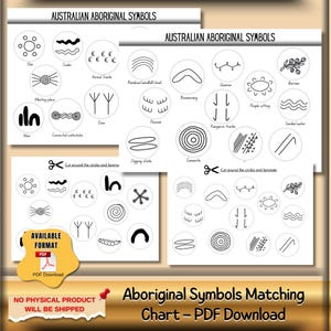 Aboriginal Symbols Matching Chart – PDF Download - Etsy Australia