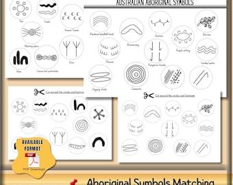 Aboriginal Symbols Matching Chart – PDF Download