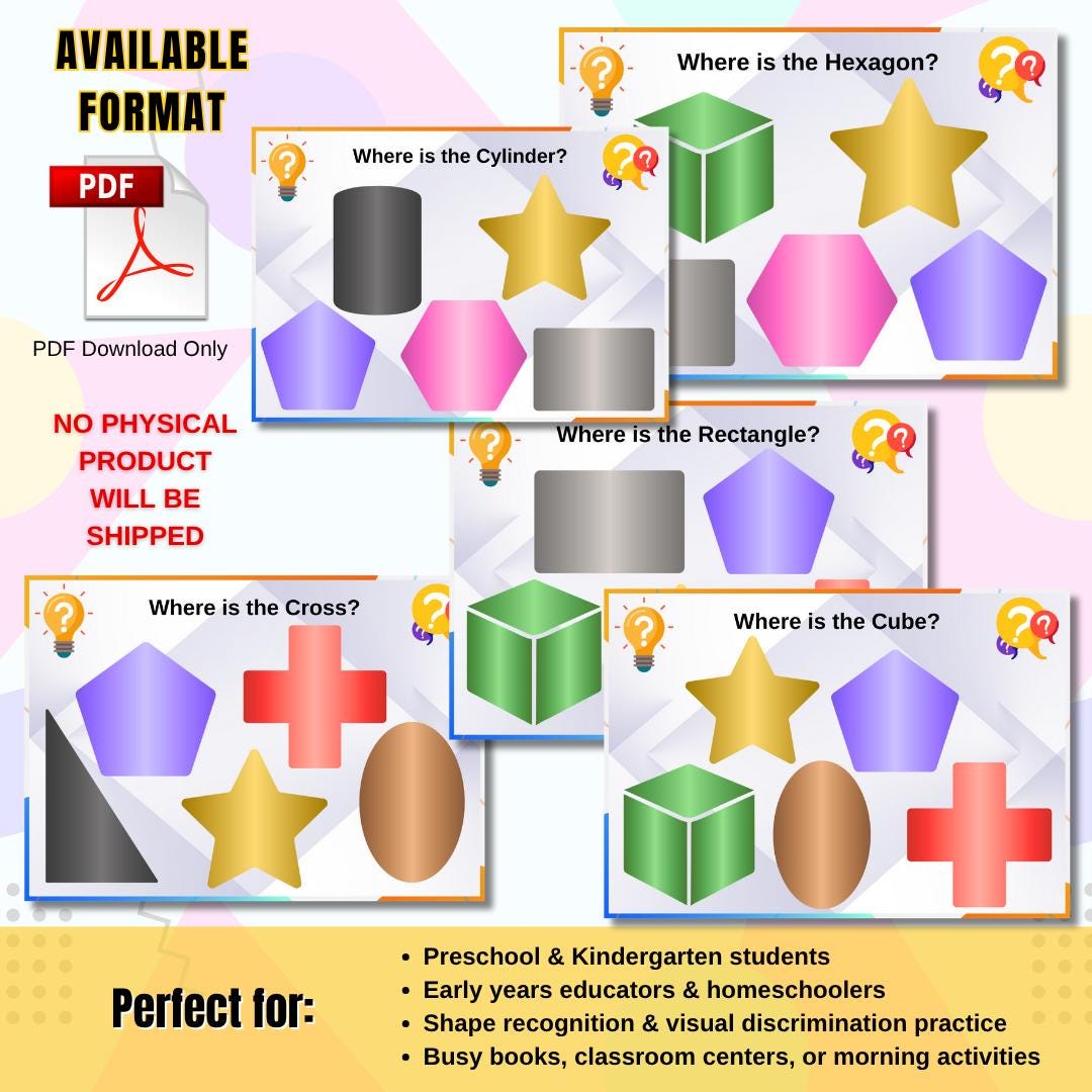 Shape Pd Shapes Activity Worksheets | Preschool & Kindergarten Learning ...