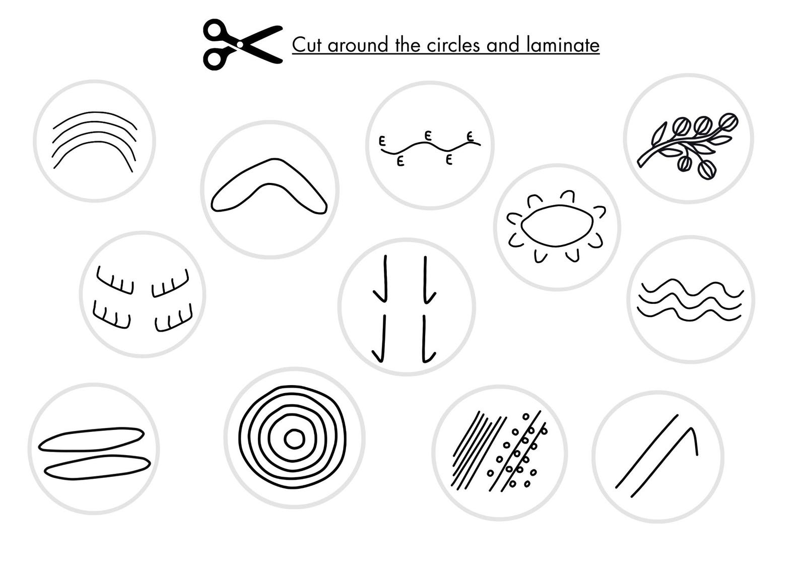 Aboriginal Symbols Matching Chart – PDF Download - Etsy Australia