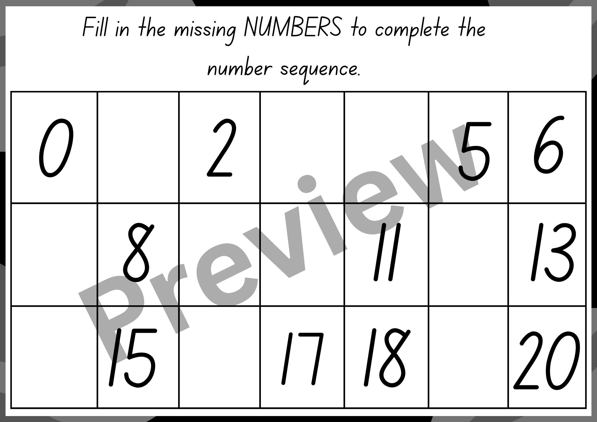 Literacy & Numeracy Worksheets: ABC, Number Tracing (digital Download ...