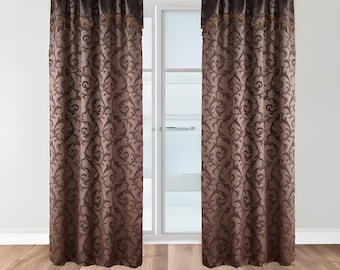 Luxury European Curtain Panel | Ready Made Drapes for Bedroom & Living Room | 1PC Elegant Window Treatment