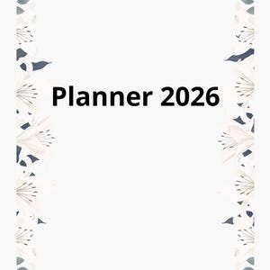 Planner 2026 english version