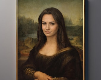 Custom Mona Lisa Portrait | Personalized Renaissance Art (Digital Download)