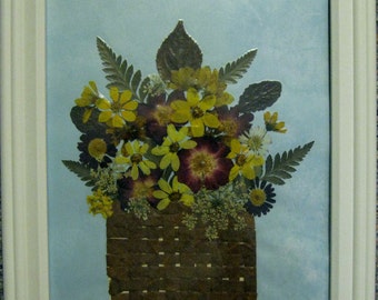 Pressed Flower Picture (Basket)