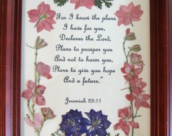 Pressed Flower Graduation Keepsake