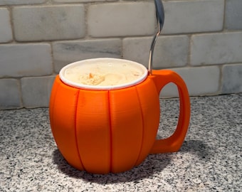Pumpkin Ice Cream Pint Holder: Dessert Cozy - 3D Printed Fun Gift!