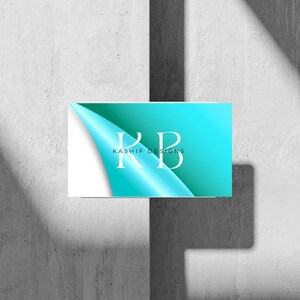Modernes elegantes Monogramm-Visitenkarte-Design | KB Kashif Designs Branding-Karte | Individuelle minimalistische Logo Karte für Profis