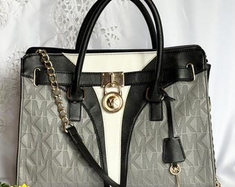 Y2K Michael Kors Monogrammed Bag/ High End Fashion Designer Signature Logo Bag