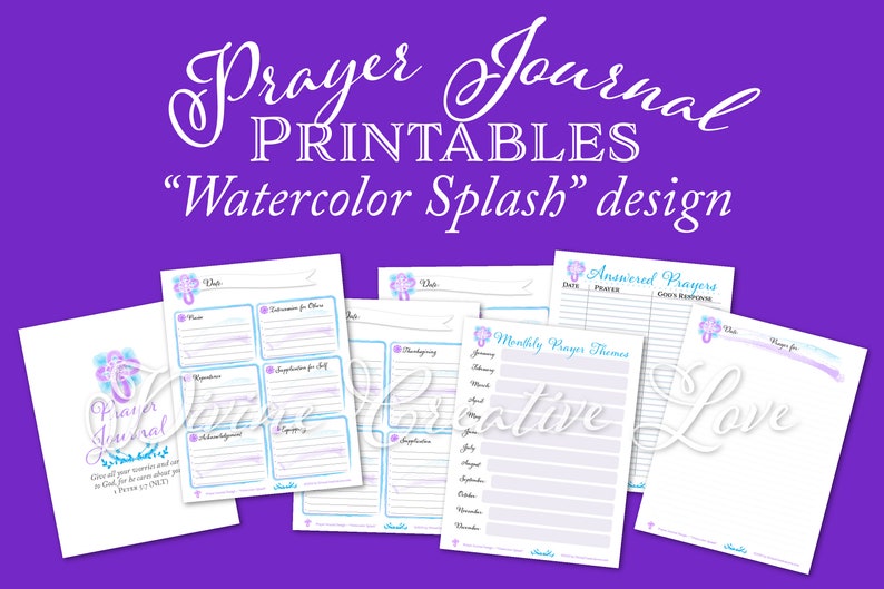 Prayer Journal Printables Prayer Journal Kit for Women image 0