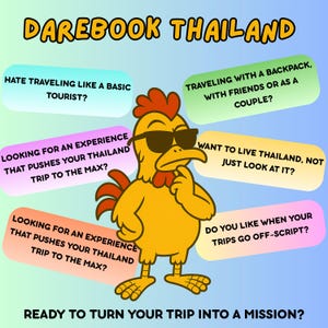 Thailand Travel Challenge Journal | Funny Darebook for Adventurous Travelers | Interactive Backpacker Bucket List Book