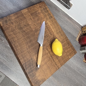 Tagliere in rovere con venatura finale