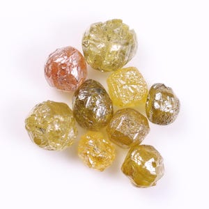 Loose Yellow Raw Diamond For Jewelry Making, Natural Yellow Color Rough Diamond, Yellow Color Diamond For Personalized Jewelry