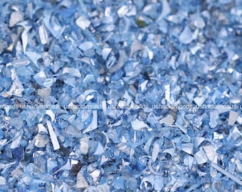 Natural Fine Blue Diamond Dust, Fancy Blue Color Raw Diamond Dust, Blue Rough Diamond Dust For Custom Jewelry Making