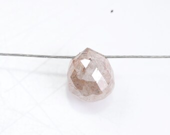 Perle Briolette Tabiz En Diamant Blanc Naturel 0,24 Ct - 4,25 X 3,5 X 2 Mm - Création Bijoux Premium