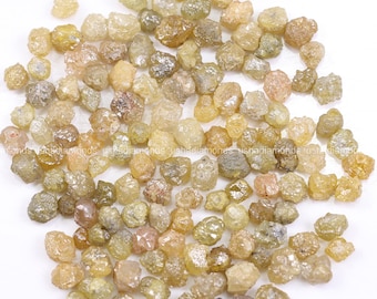 50 CT Natural Loose Yellow Raw Diamonds, Conflict Free Diamond, Natural diamond Rough Stone, Uncut Raw Diamond